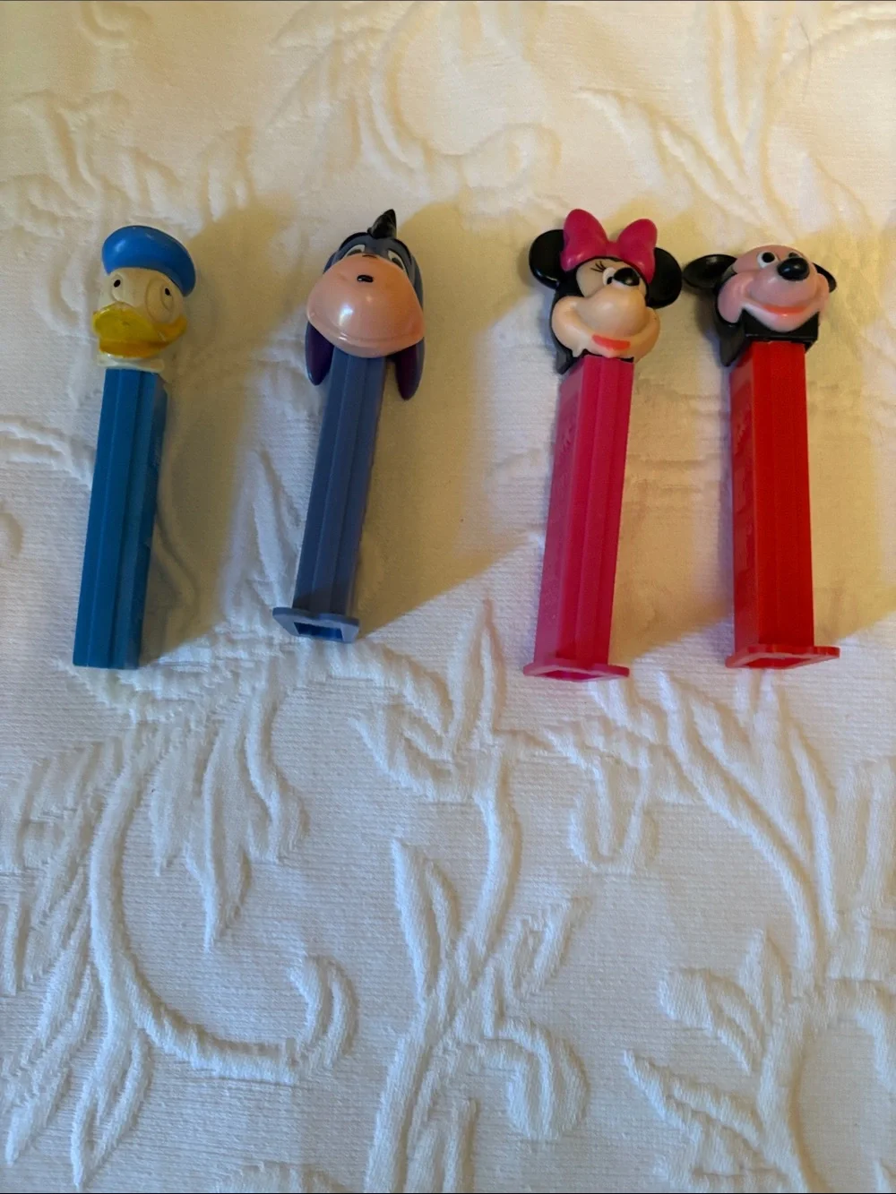 Colorful Assorted Character PEZ Candy Dispensers - Red, Blue, Yellow, Green